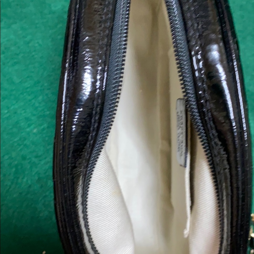 Like new Nordstrom Black Patent Leather Quilted Crossbody - Picture 6 of 9